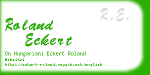 roland eckert business card